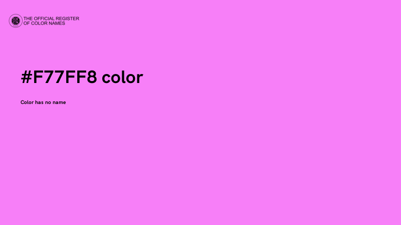 #F77FF8 color image