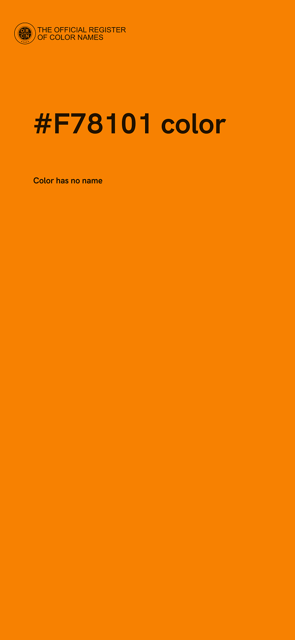 #F78101 color image