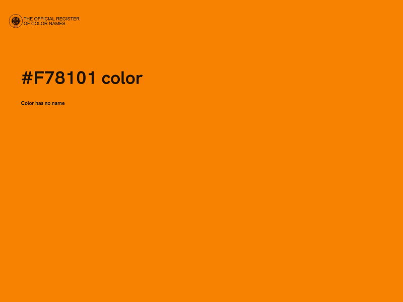 #F78101 color image