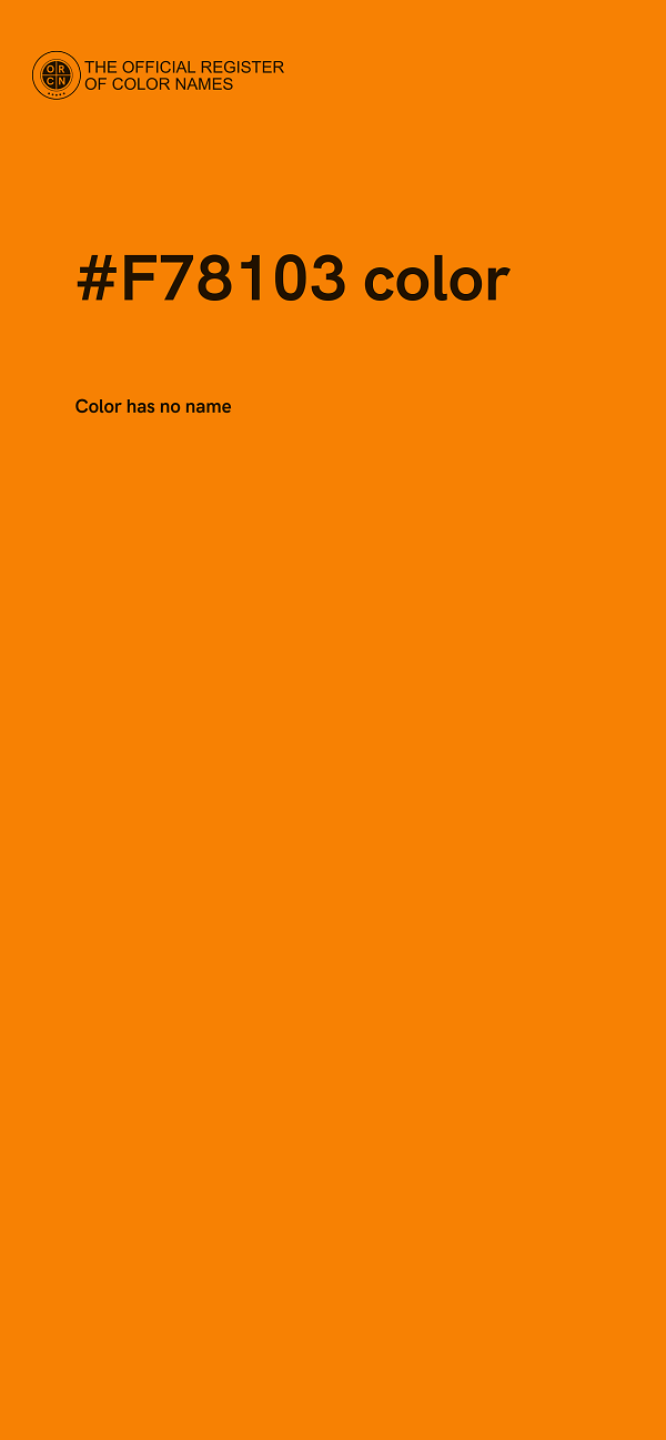 #F78103 color image