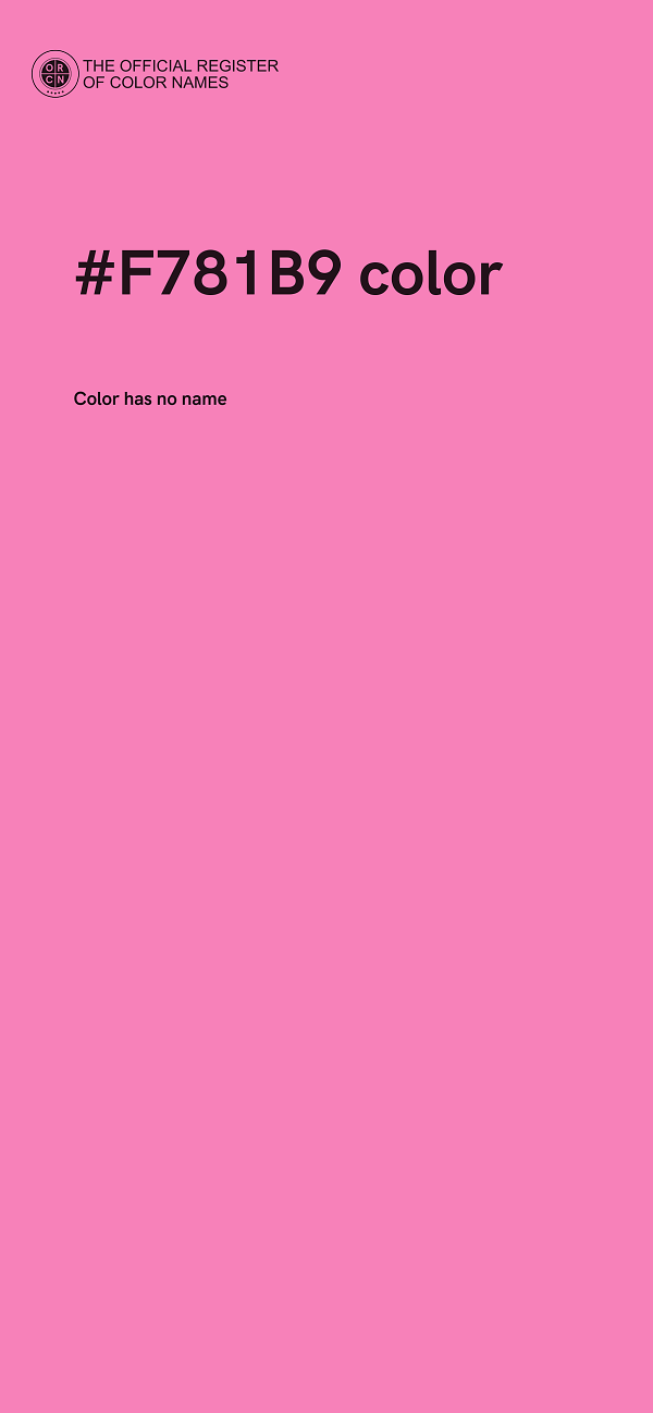 #F781B9 color image