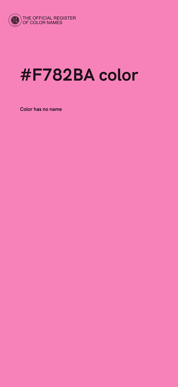 #F782BA color image
