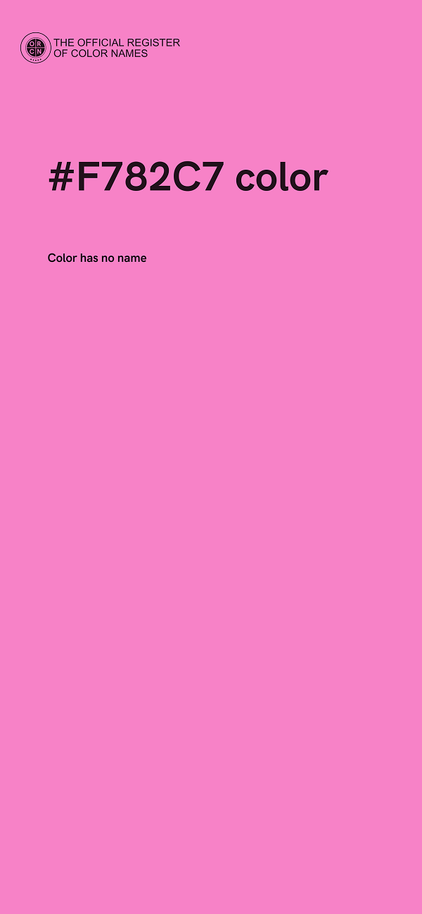 #F782C7 color image