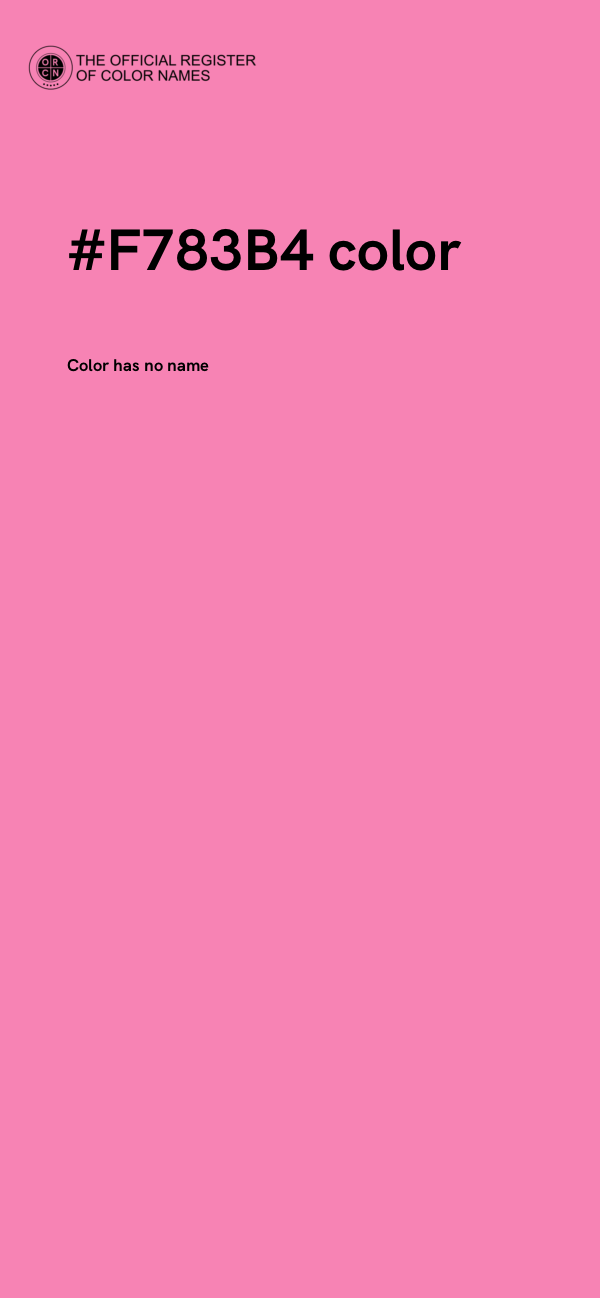 #F783B4 color image