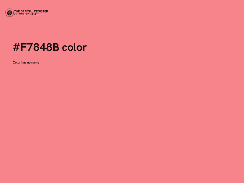 #F7848B color image