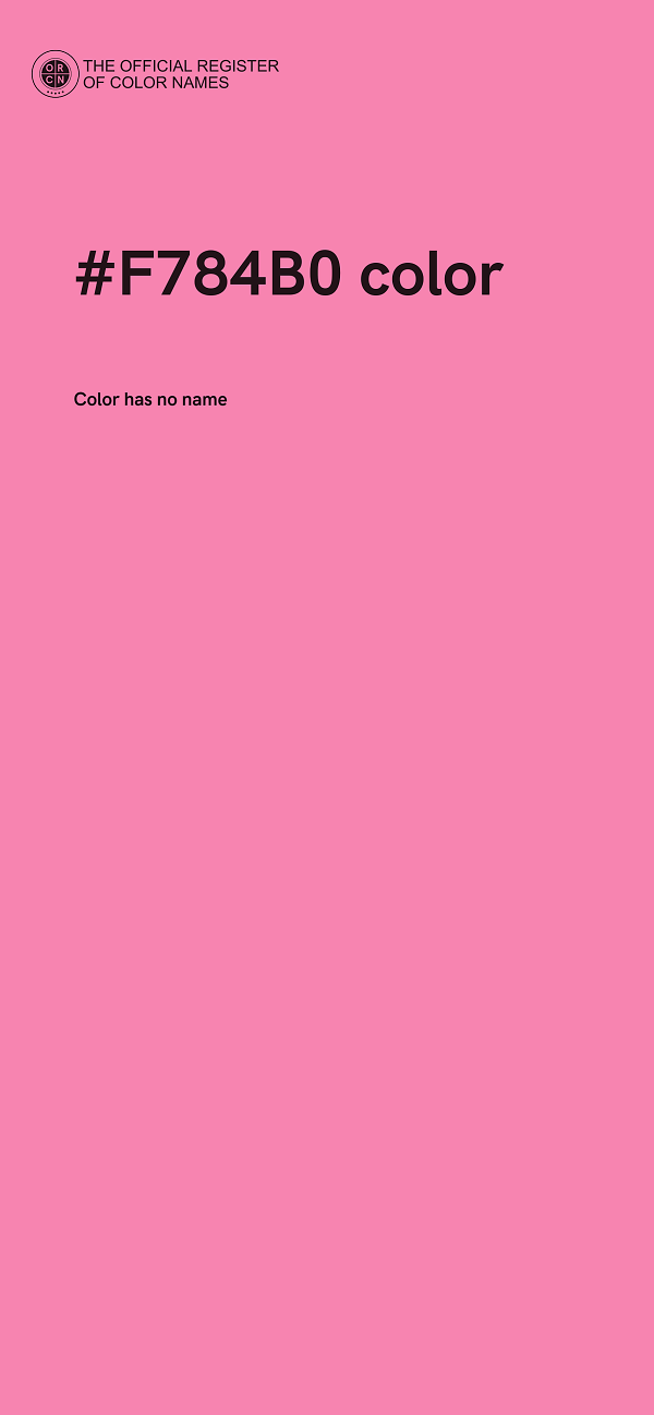 #F784B0 color image