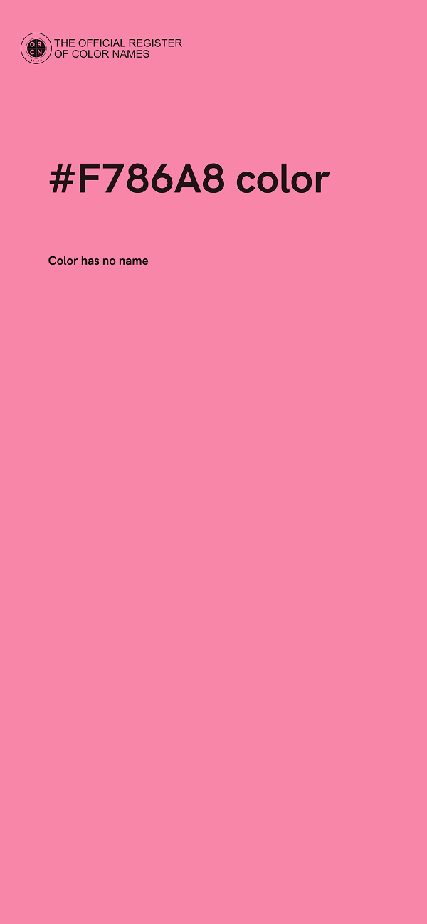 #F786A8 color image