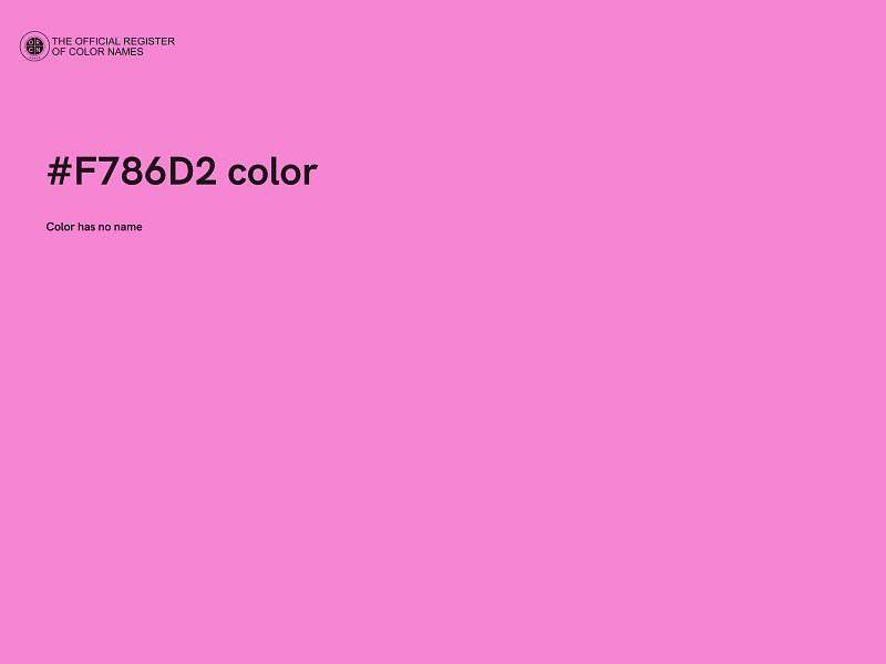 #F786D2 color image