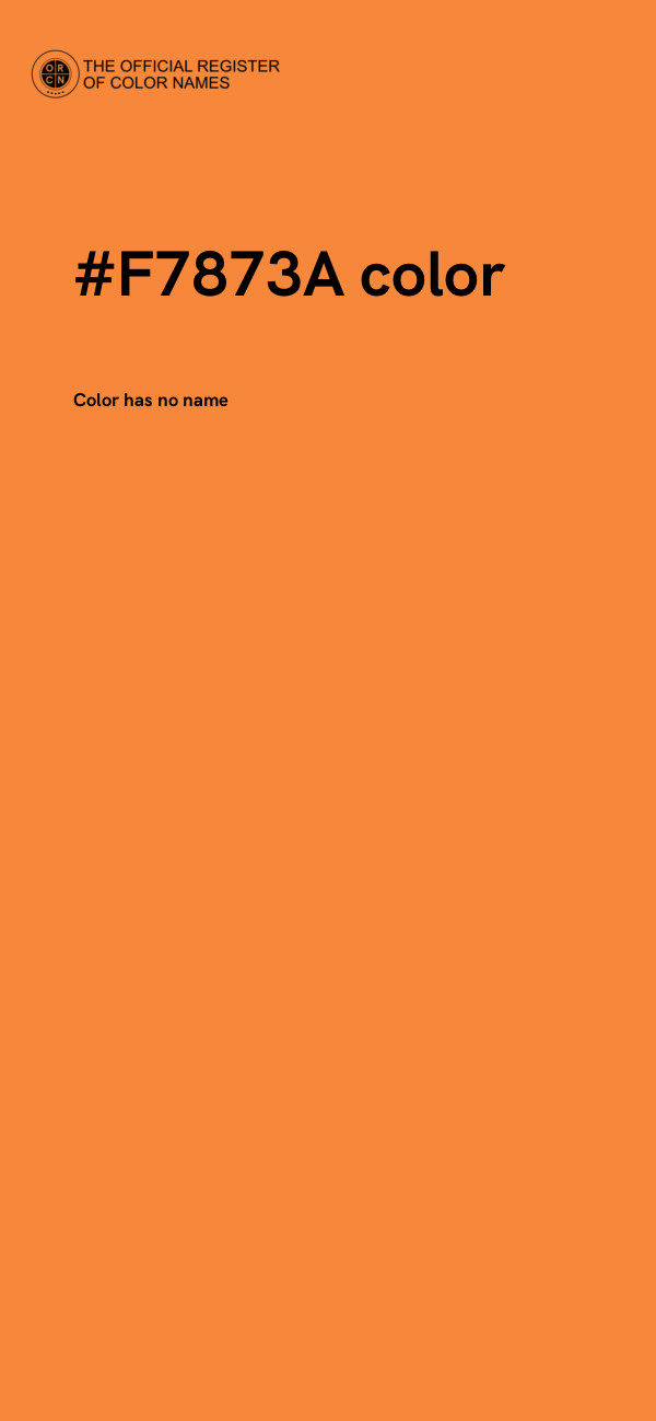 #F7873A color image