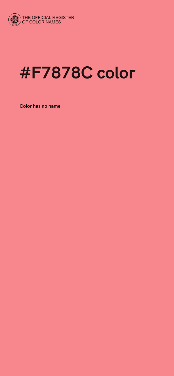 #F7878C color image
