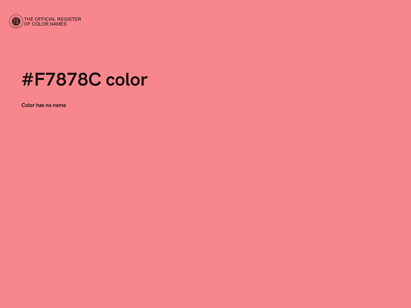 #F7878C color image