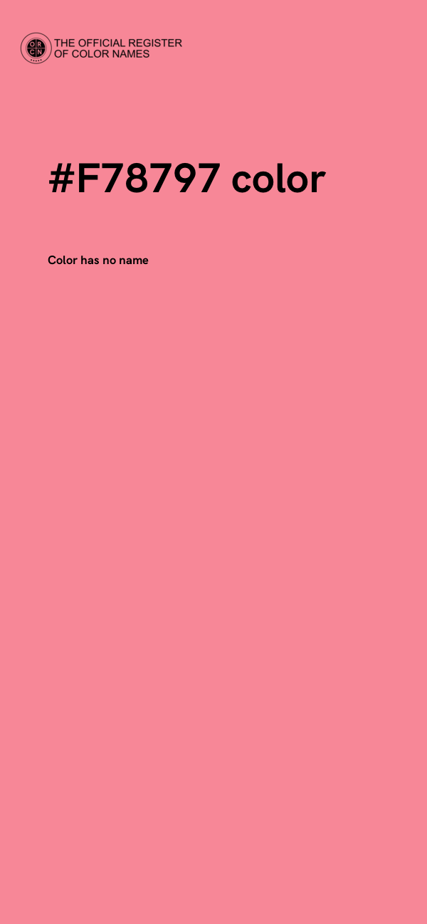 #F78797 color image