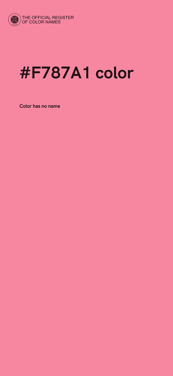 #F787A1 color image