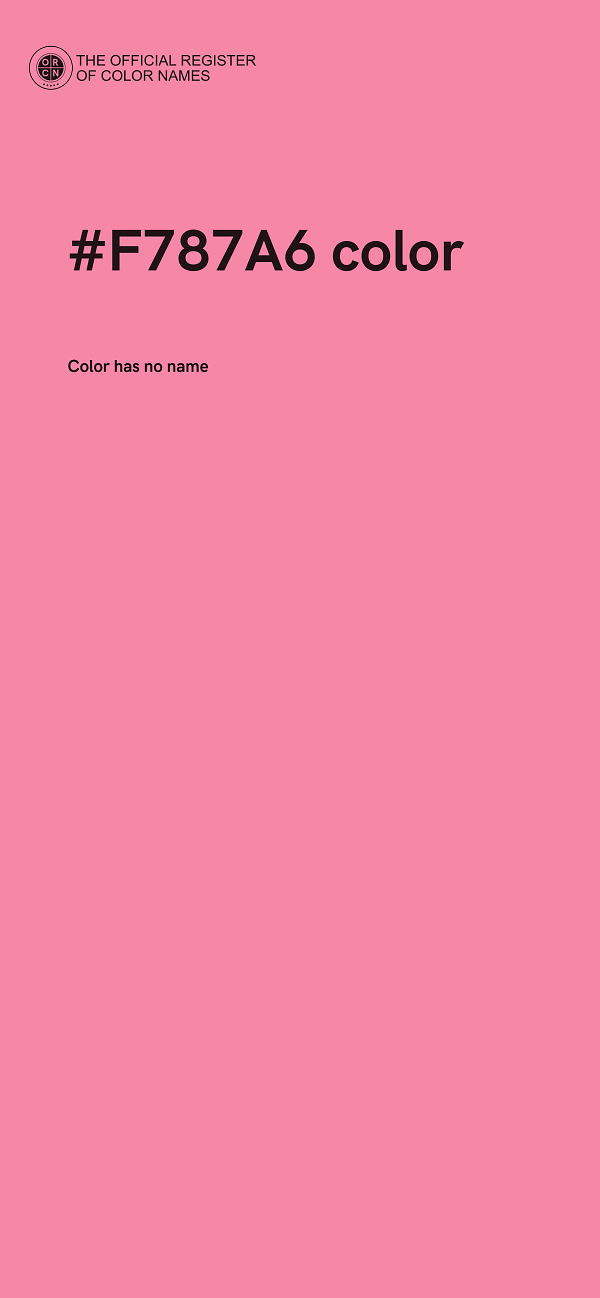 #F787A6 color image