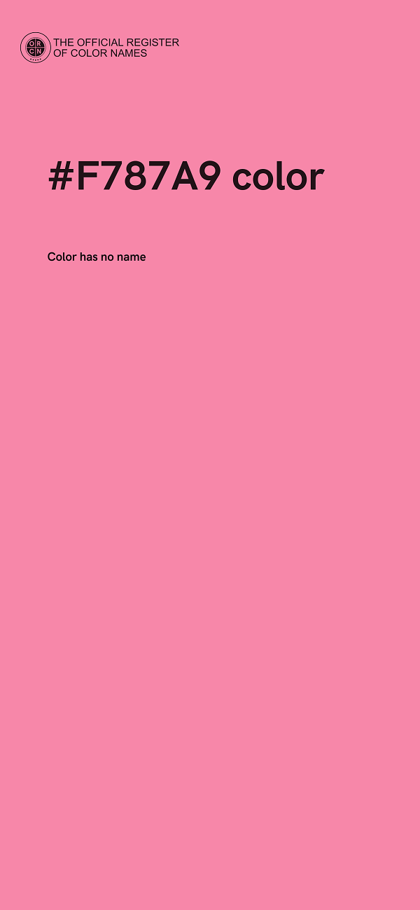 #F787A9 color image