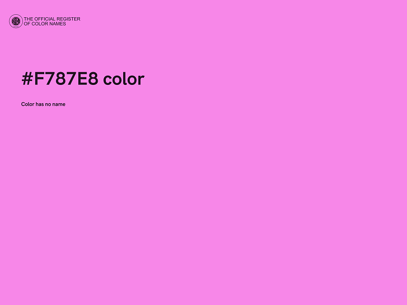 #F787E8 color image