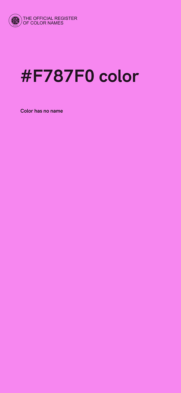 #F787F0 color image