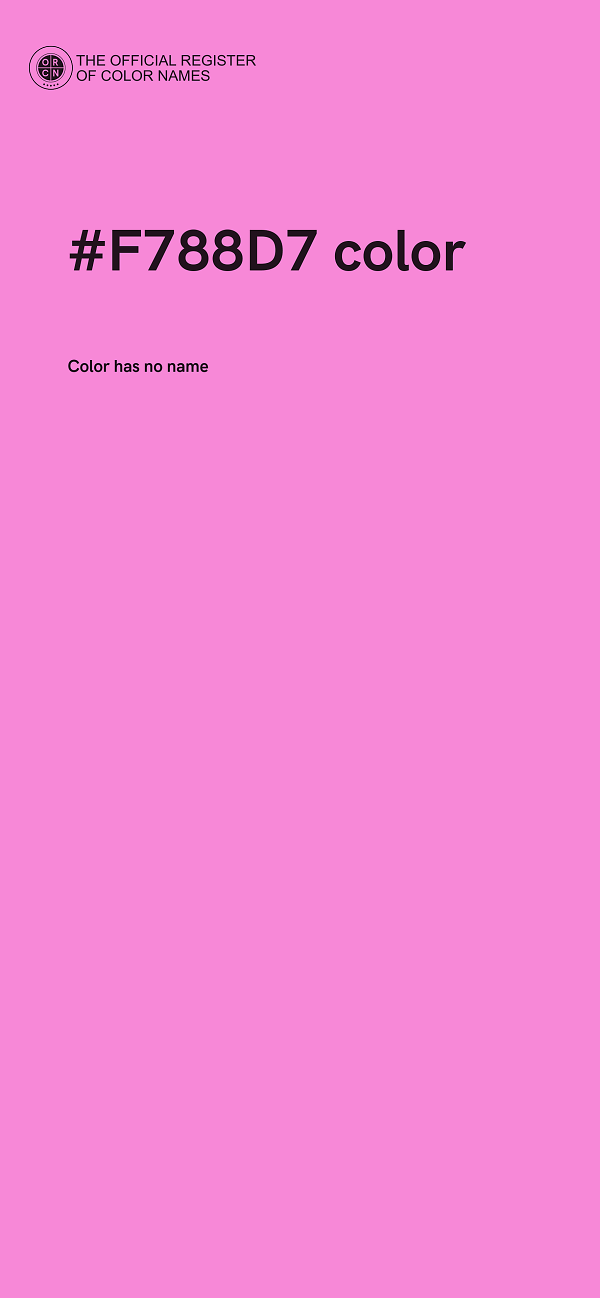 #F788D7 color image
