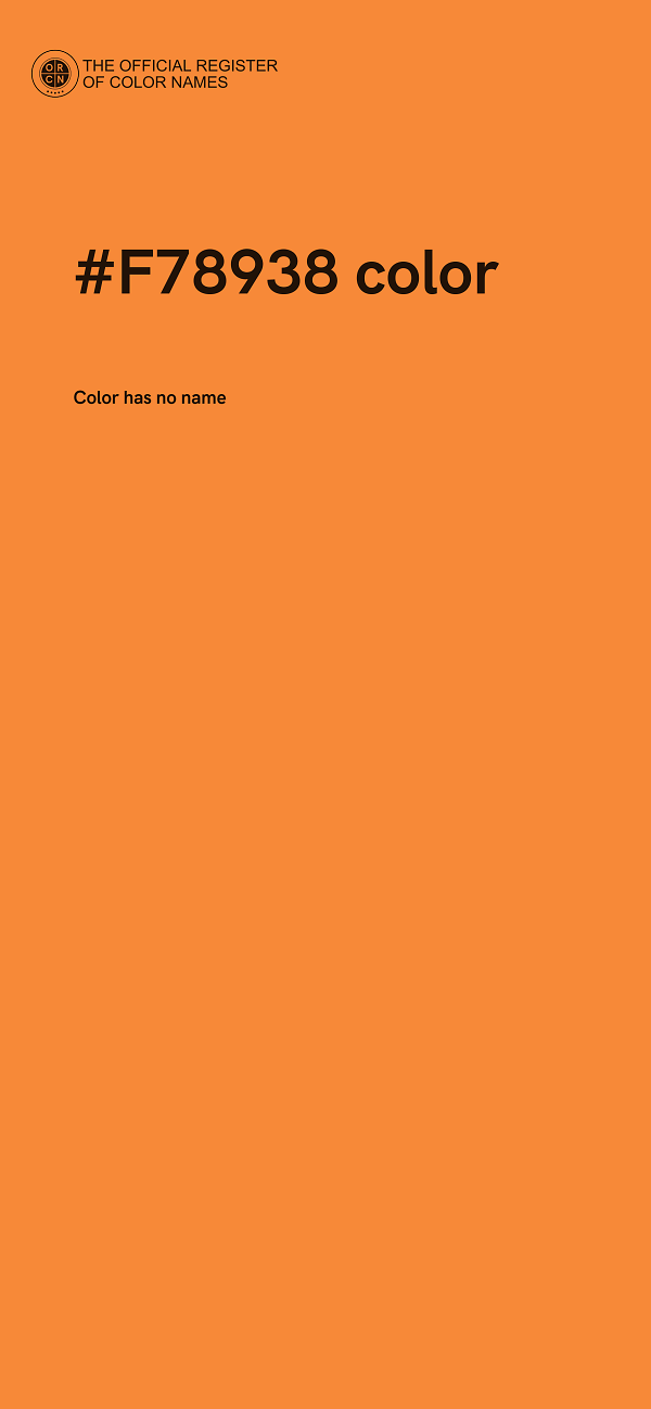 #F78938 color image