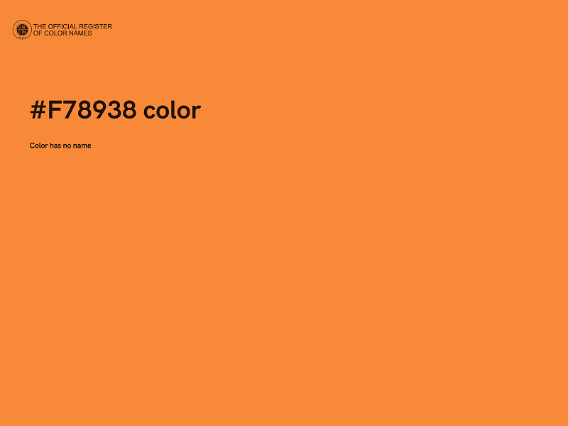 #F78938 color image