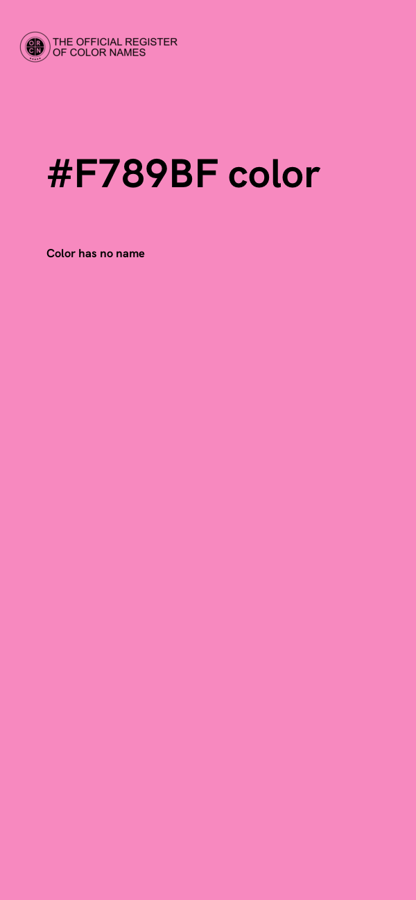 #F789BF color image