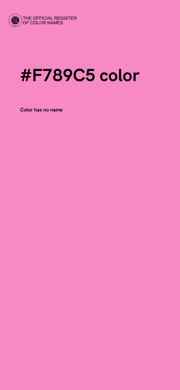 #F789C5 color image