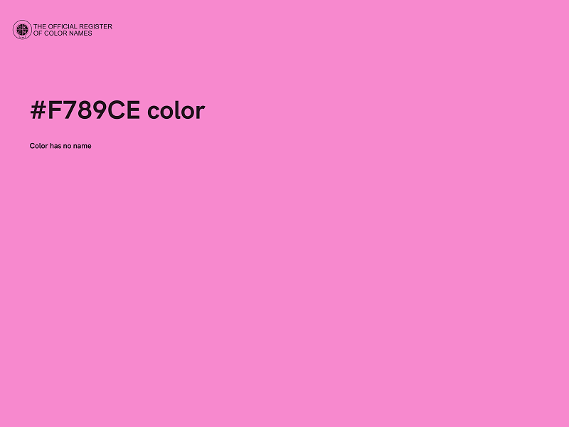 #F789CE color image