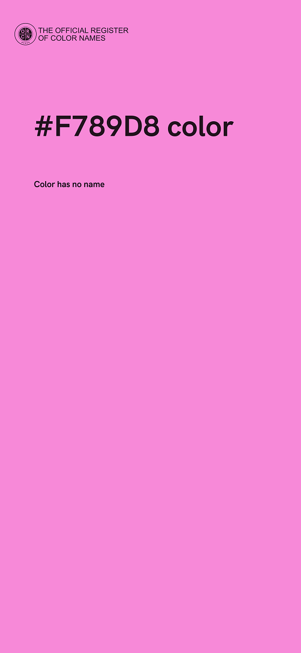 #F789D8 color image
