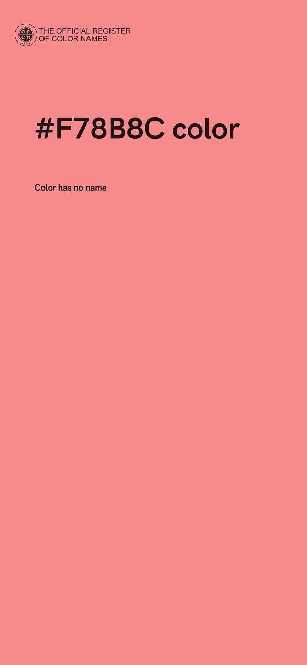 #F78B8C color image