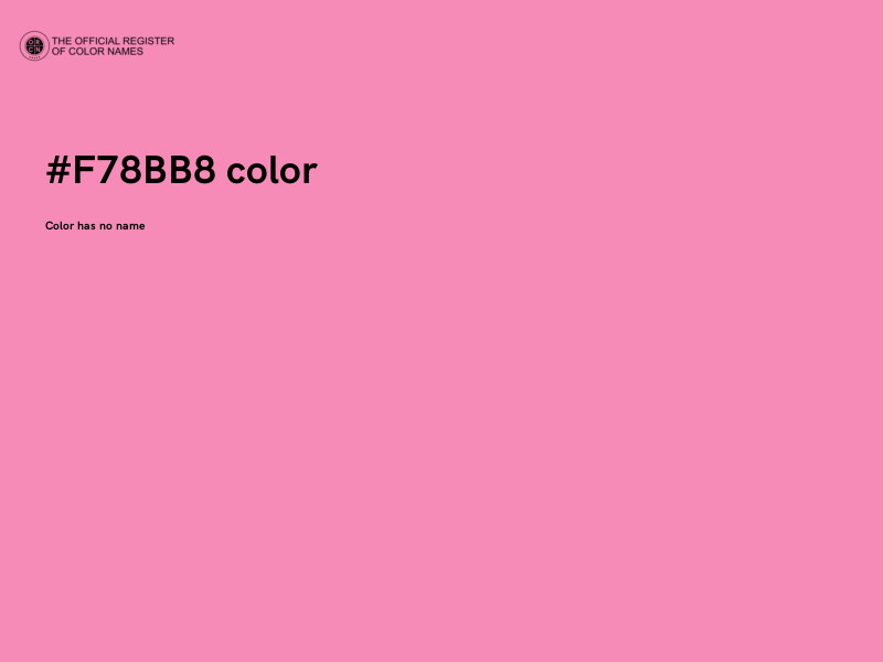 #F78BB8 color image