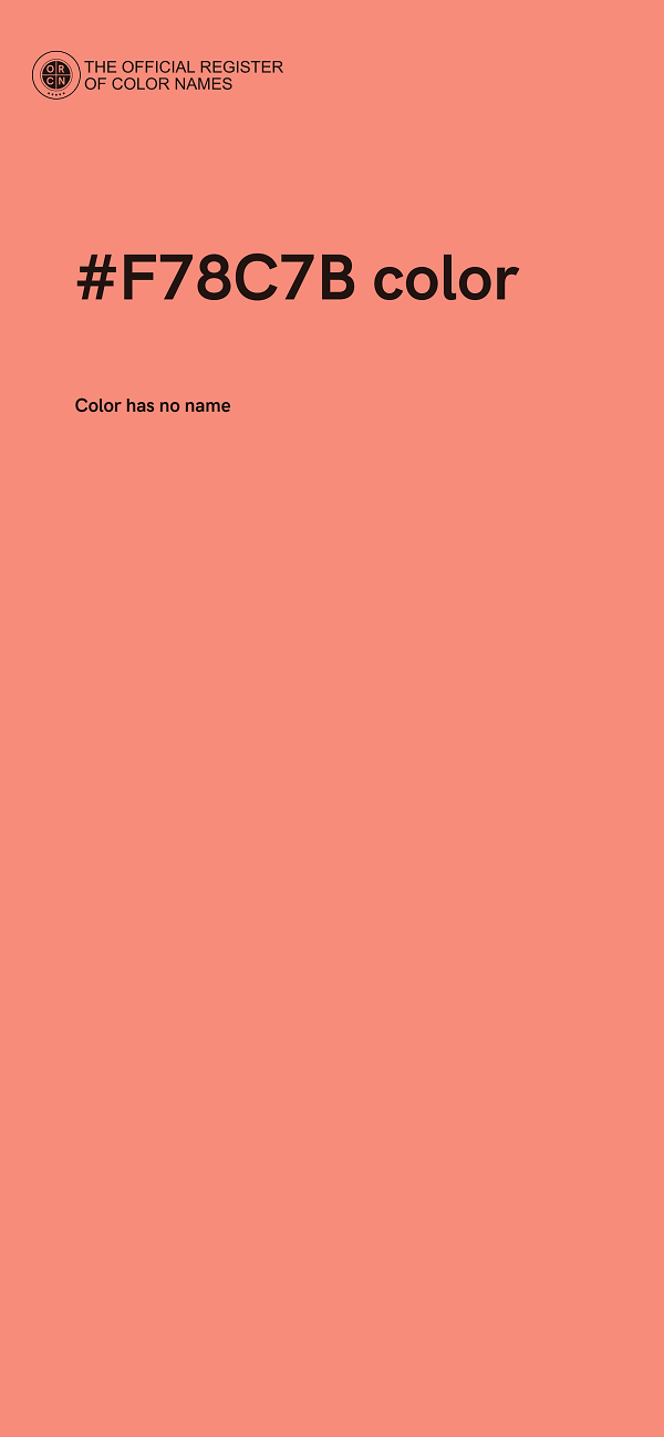 #F78C7B color image