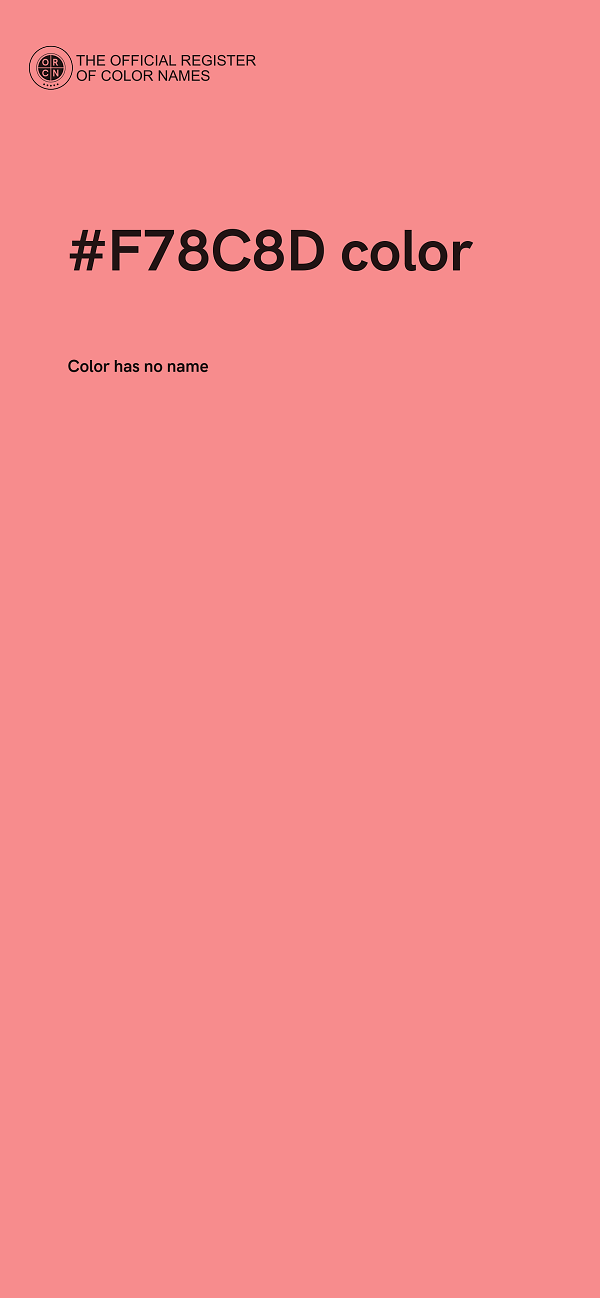 #F78C8D color image