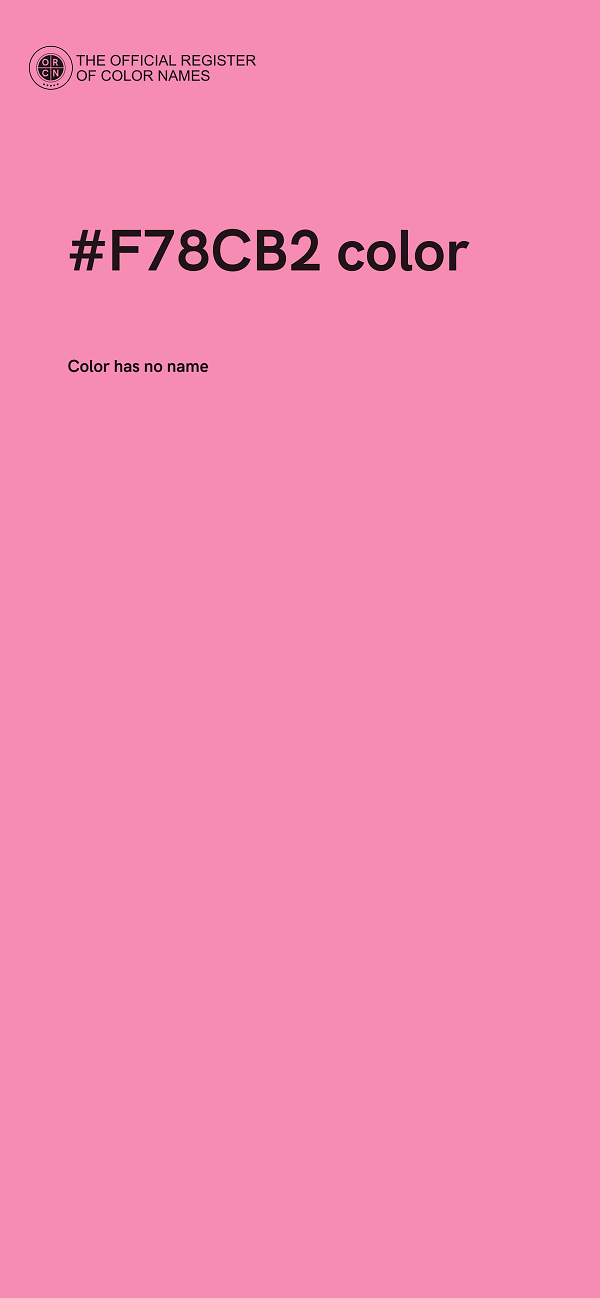 #F78CB2 color image