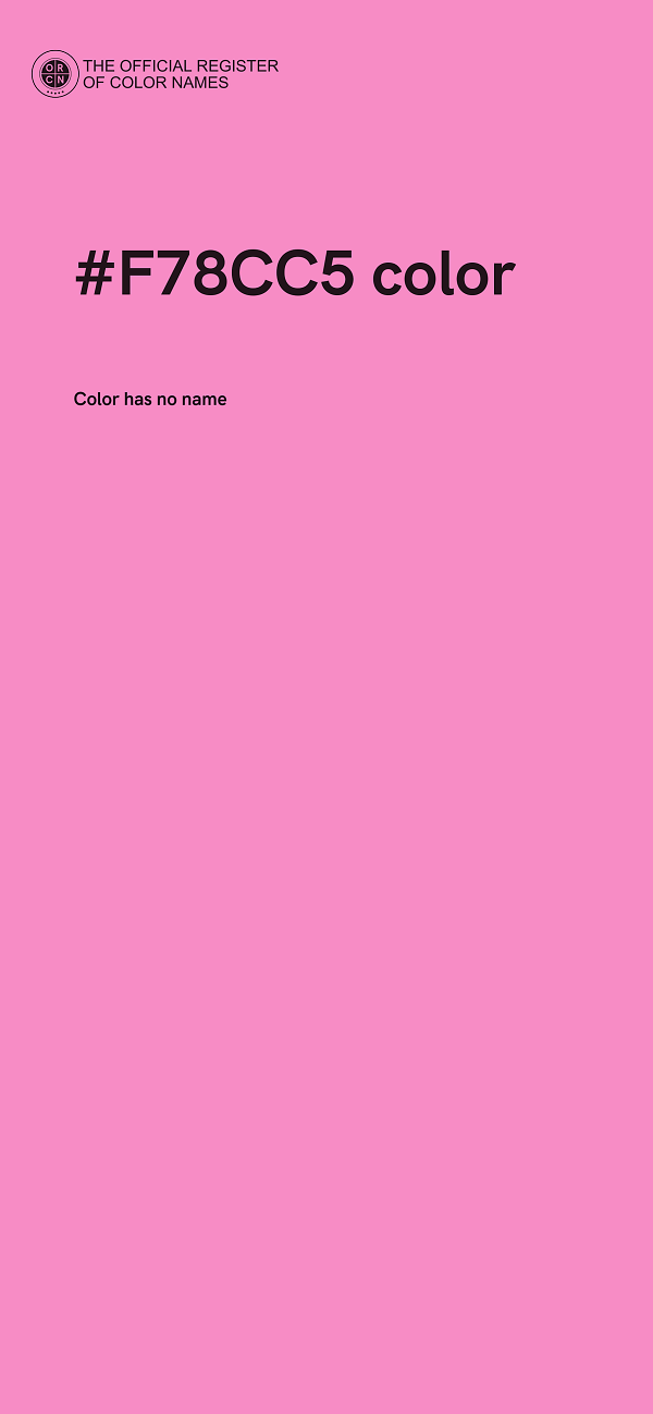 #F78CC5 color image
