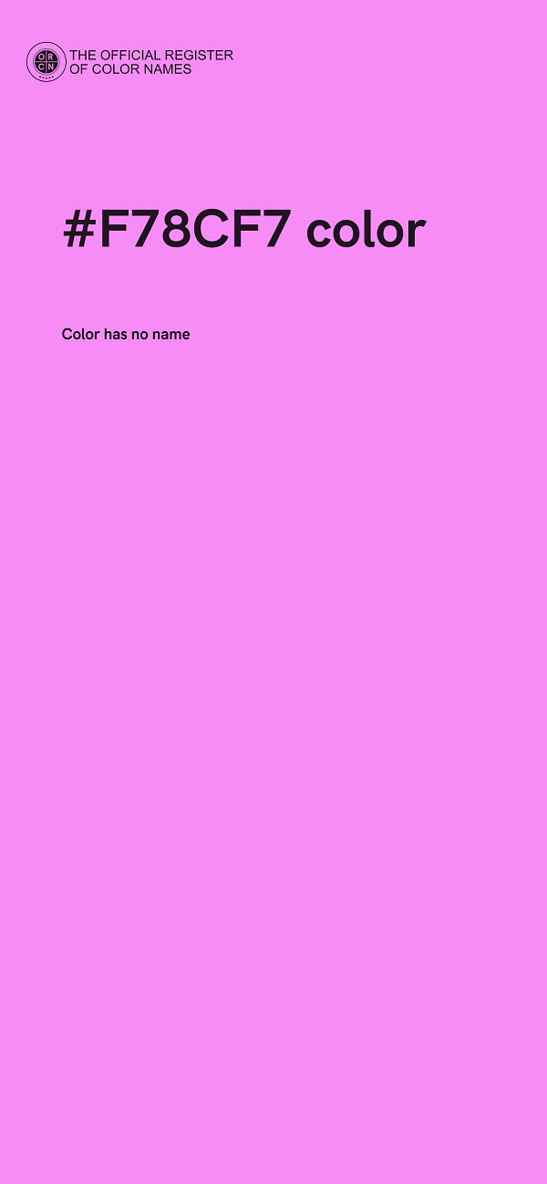 #F78CF7 color image