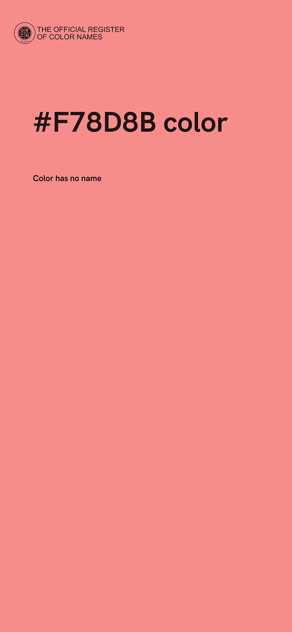 #F78D8B color image