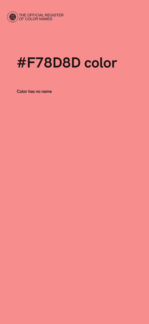 #F78D8D color image