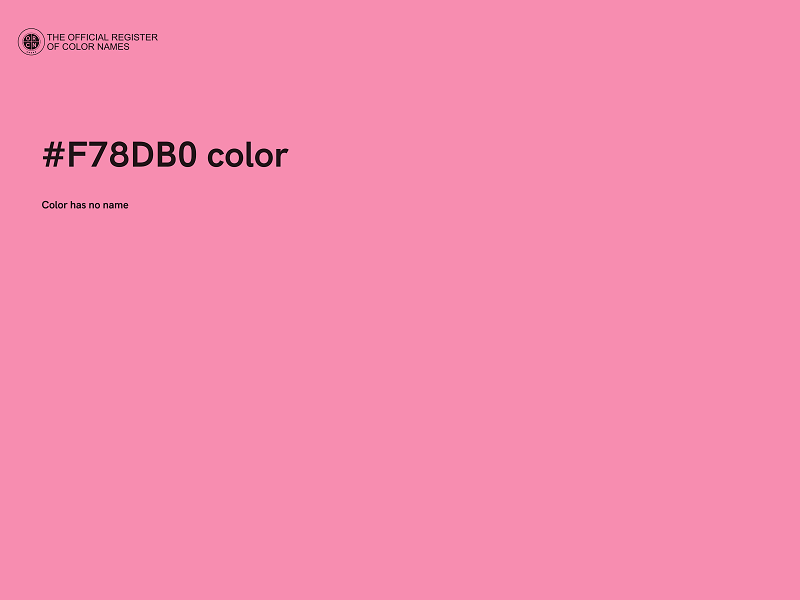 #F78DB0 color image