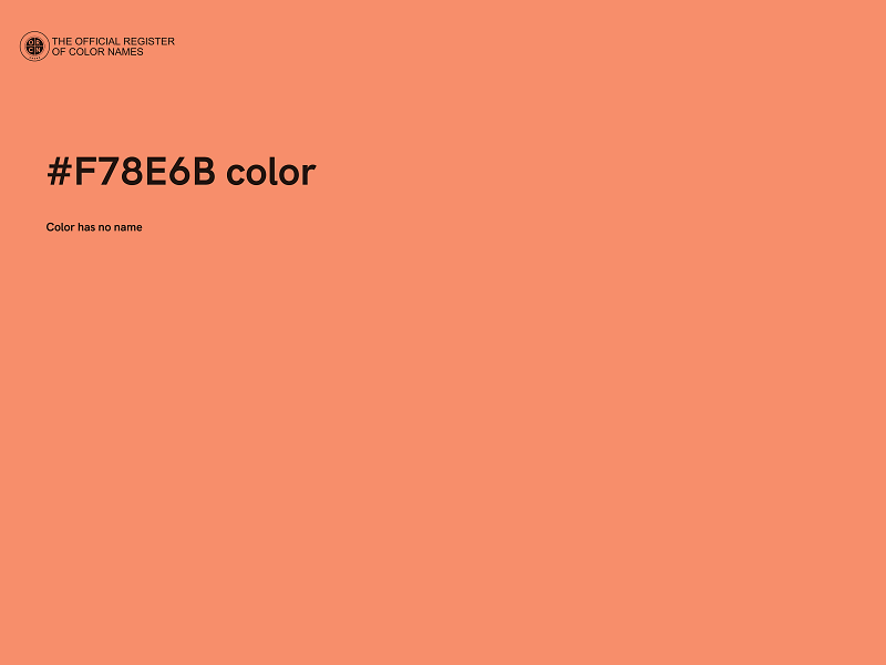 #F78E6B color image