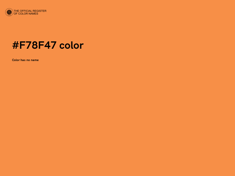 #F78F47 color image