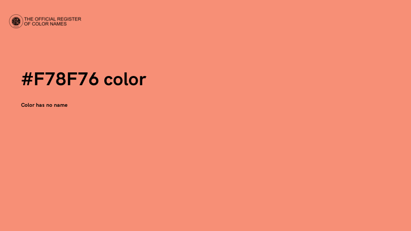 #F78F76 color image