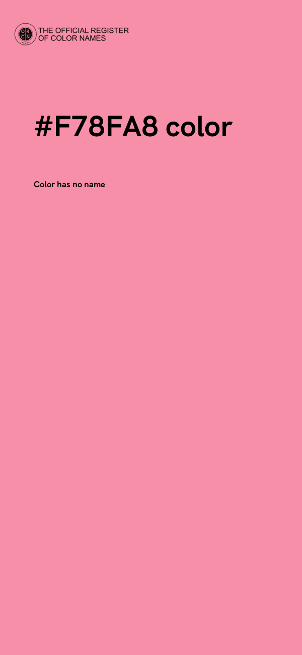 #F78FA8 color image