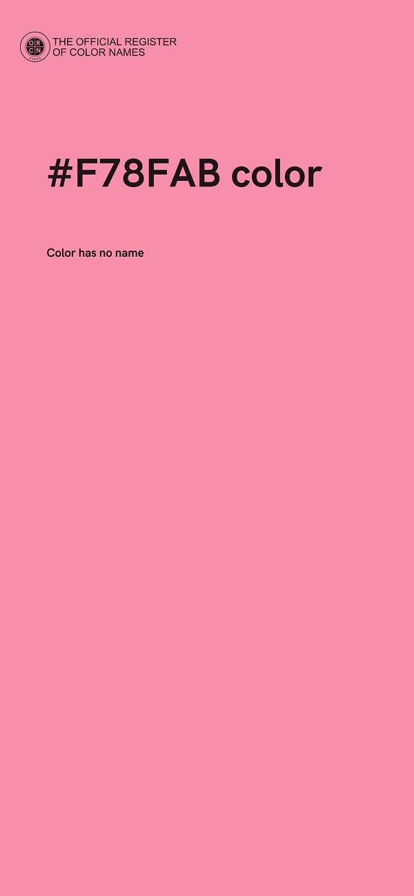#F78FAB color image