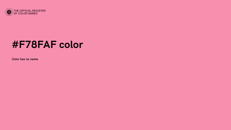 #F78FAF color image