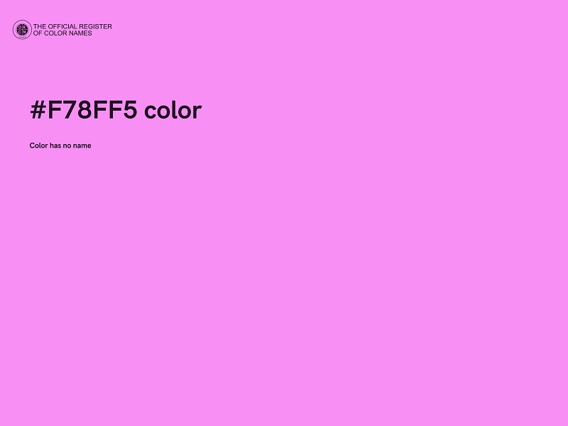 #F78FF5 color image