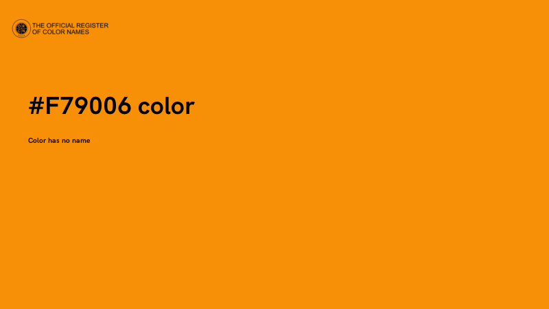 #F79006 color image