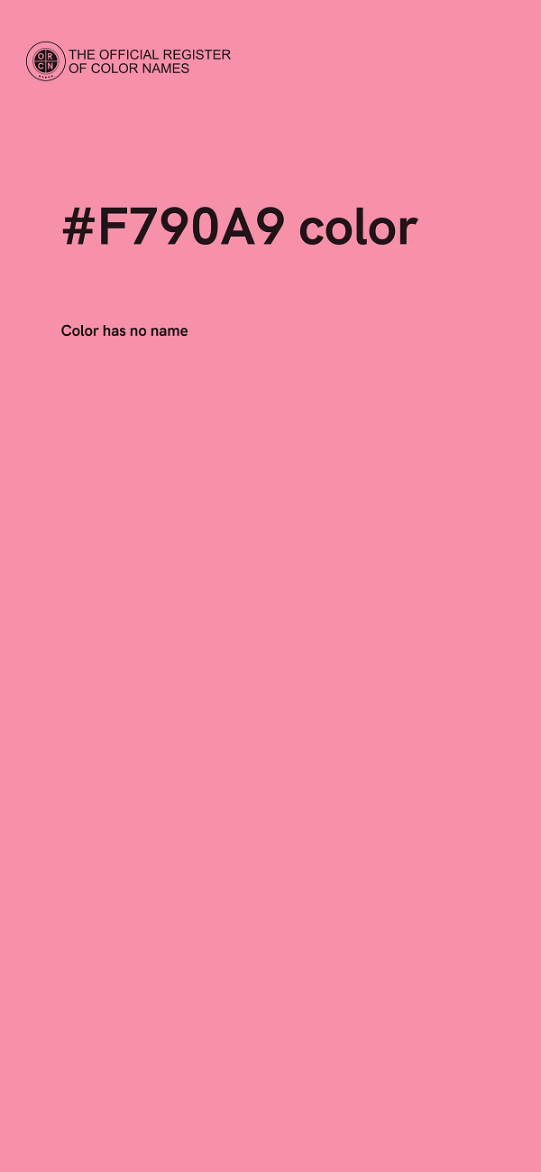 #F790A9 color image