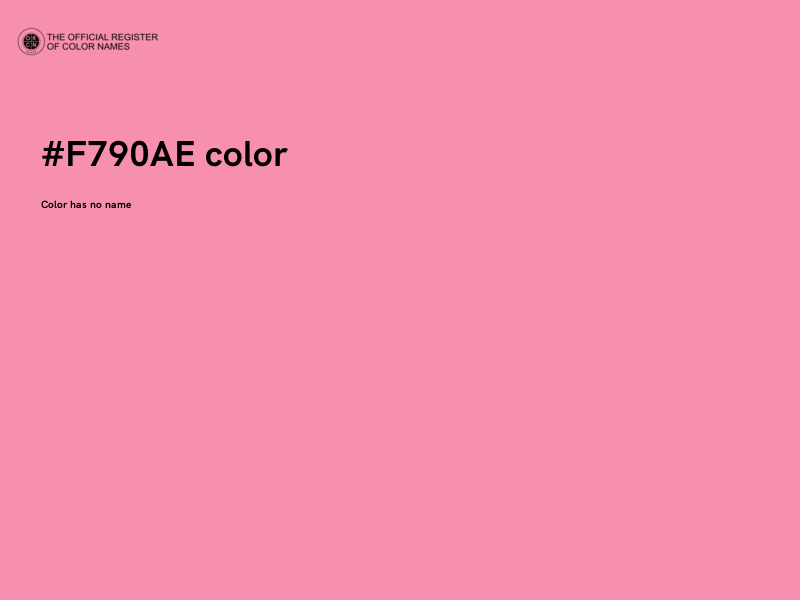 #F790AE color image