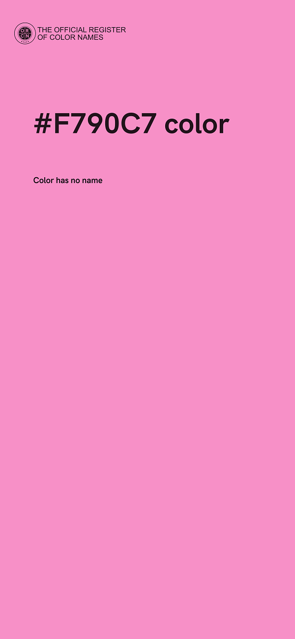 #F790C7 color image