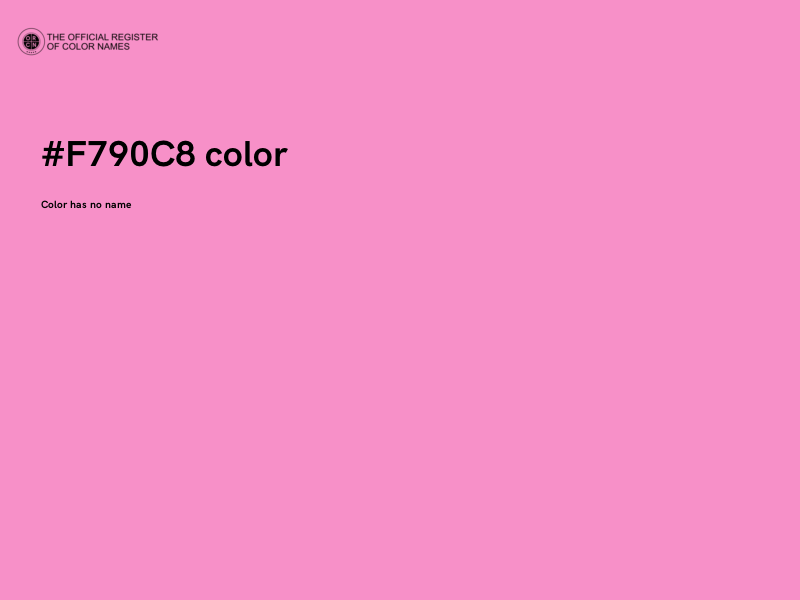 #F790C8 color image